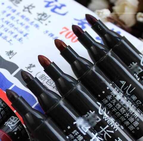 大黑粗记号电工黑色加粗写海报笔油性彩色粗头广告笔圆头办公
