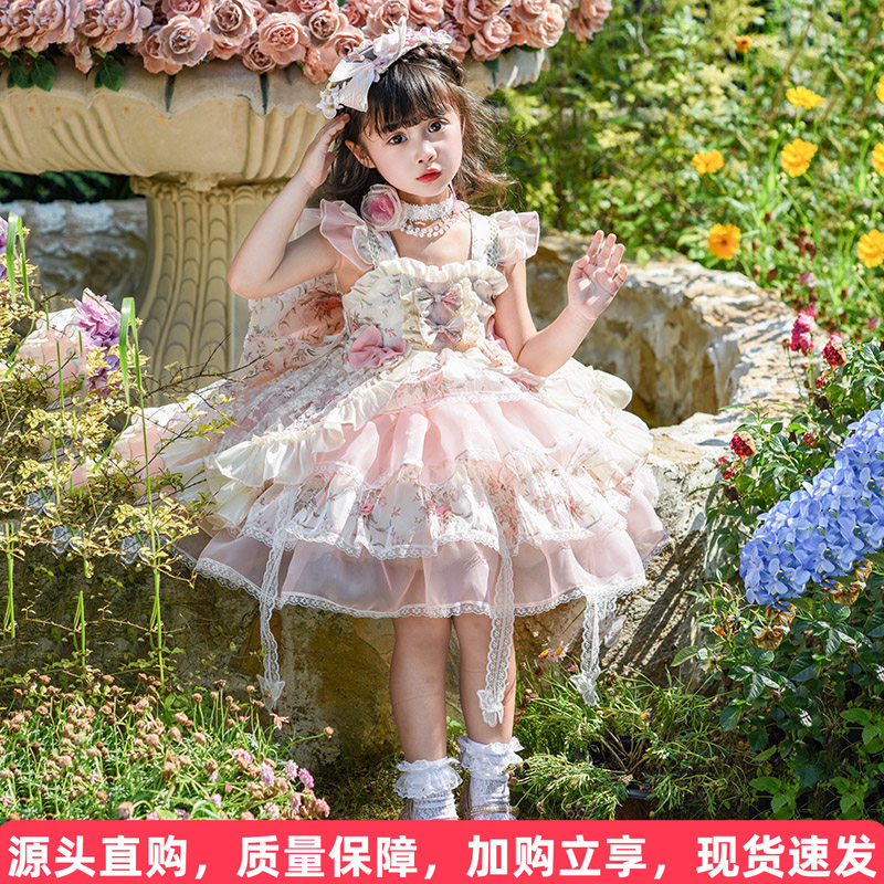 碎花洛丽塔吊带裙全套正品保障图片
