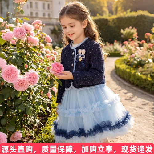 朱迪小香风外套裙套装