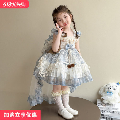 田园风贝壳洛丽塔裙子有打底正品