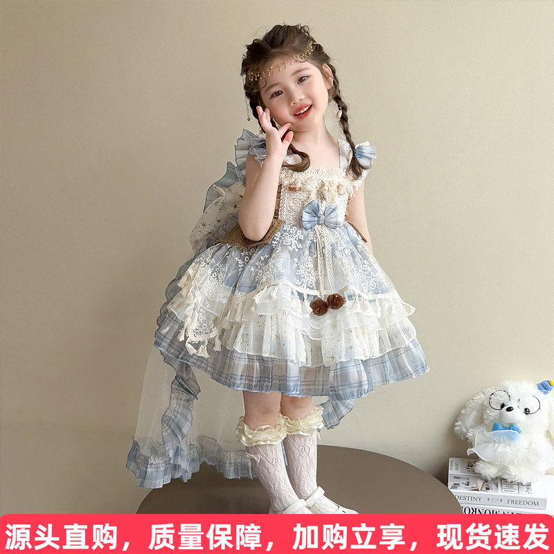 田园风贝壳洛丽塔裙子有打底正品图片