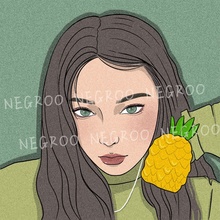 个性画风定制原创风格手绘照片手绘自拍画像头像画礼物转手绘