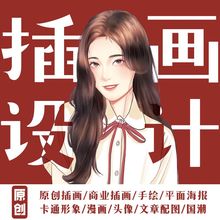 奥义变身漫画头像婚礼请柬Q版 抖音同款 画像插画设计卡通手绘定制