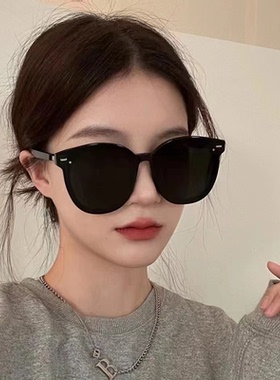 gm墨镜大脸防晒高级女