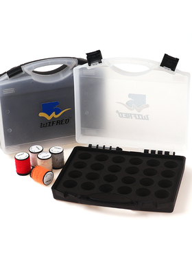 Wifreo 线轴收纳盒 24卷线轴收纳 便携式手提式 飞蝇材料收纳