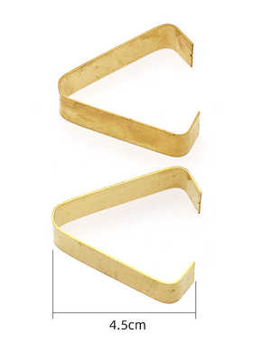 乐渔 现货兔子推毛器 1/16英寸 纯铜束发夹 Brassie Hair Packer