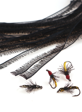 乐渔现货 仿生蓑羽 Bionic hackle 魔鬣蚊 新型合成绑制材料