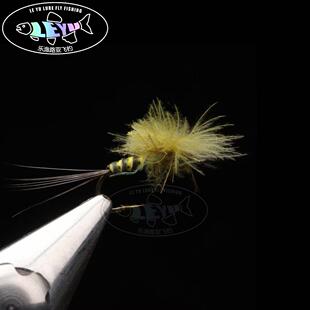 乐渔飞蝇定制 CDC摇蚊蜉蝣系列 飞钓路亚通用毛钩 仿生假饵