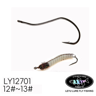 LionRiver ly12701 异形海水钩 长体若虫钩饰带钩 4倍加强 10枚装