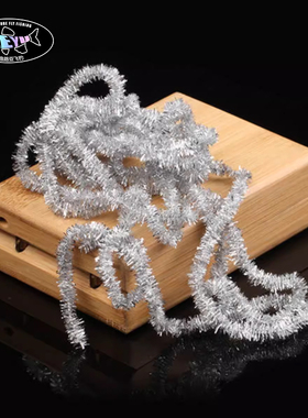 乐渔 4mm6mm9mm雪尼尔 饰带飞蝇绑制 高反光躯体DUB Mop Chenille