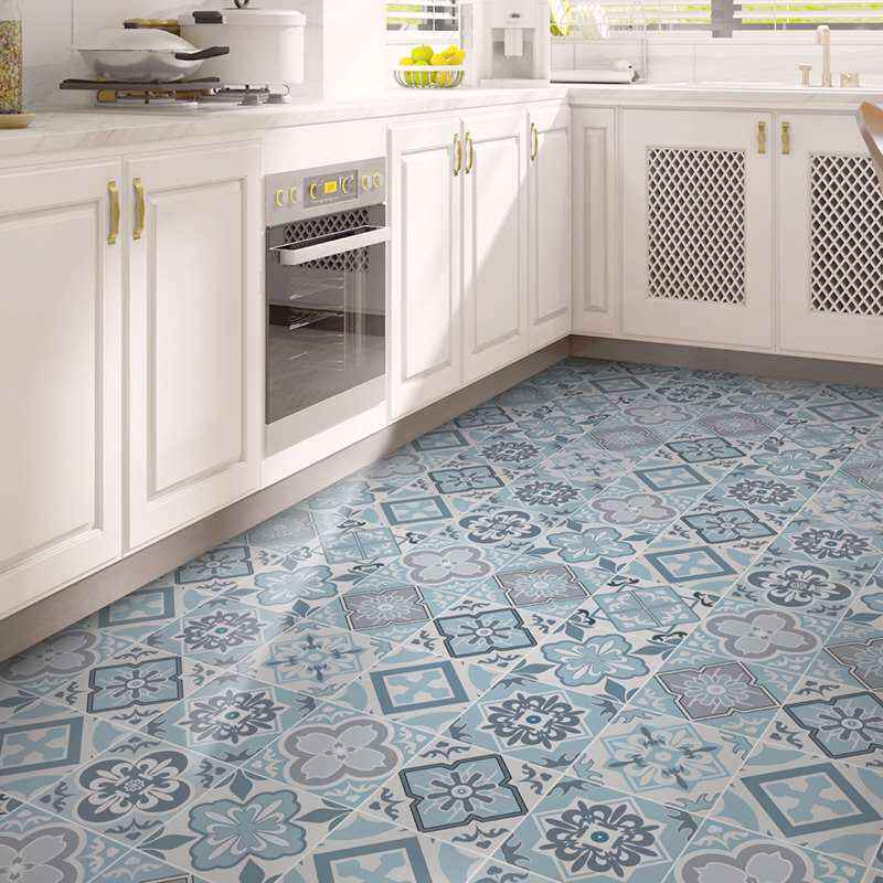 厨房地面贴纸加厚磨砂地面贴卫生间防滑贴浴室自粘装饰地板即时贴