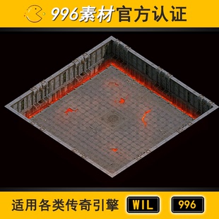 新品泡点活动BOSS副本 传奇地图素材地下地宫火焰无阻1层60  996