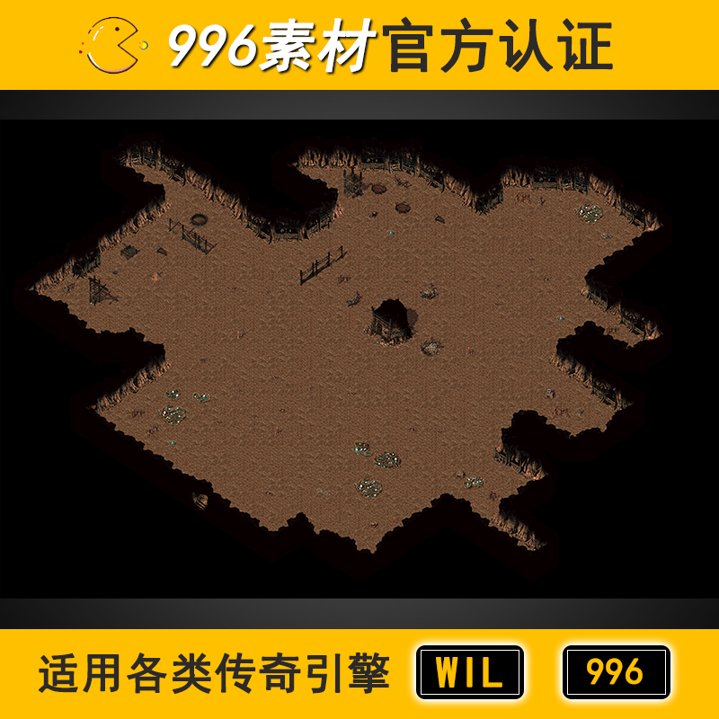 经典矿洞 地下洞穴无阻1层150 传奇地图素材高清地砖996