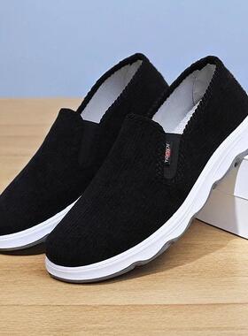 【JAKE CAVO休闲男鞋秋季新款中老年鞋舒适低帮驾车鞋老北京布鞋