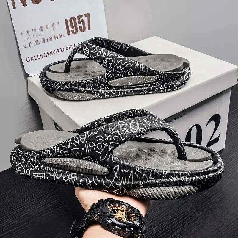 JAKECAVO淼森创鞋类专卖人字拖男2026厚底高级沙滩夹脚运动凉拖鞋