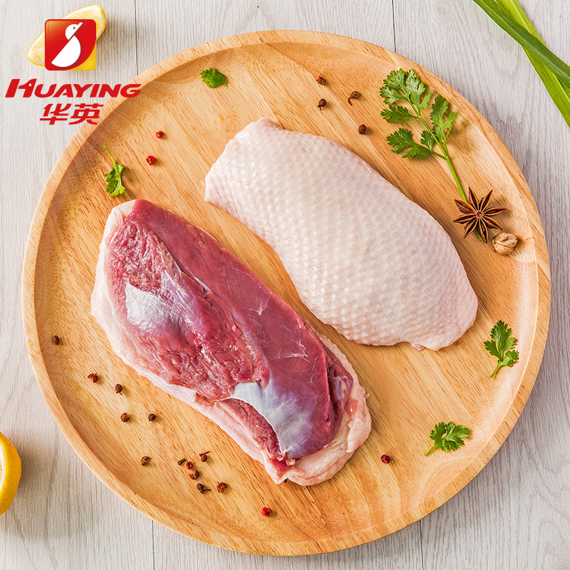 华英生鲜带皮鸭胸肉1140g新鲜冷冻鸭胸脯肉生鸭肉鸭货冷冻批发|ruв категории водной мясо/свежие фрукты и овощи/еда, сырое мясо/мясо, утиный класса, утятина - от Buy2taobao.com для оказания профессиональной услуги покупки агента Taobao