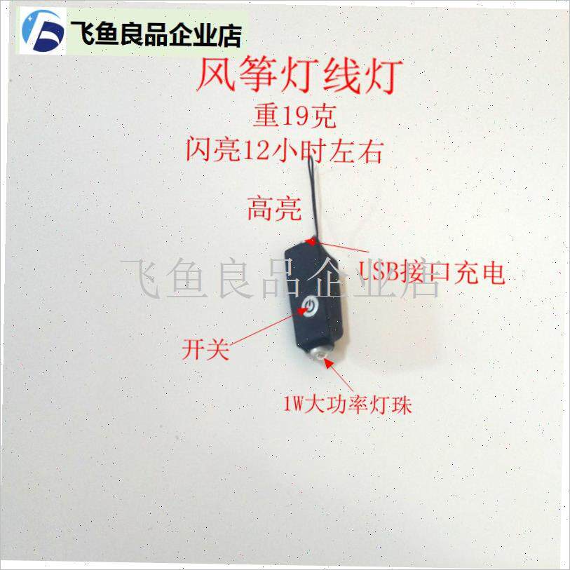风筝灯线灯爆闪充电配件风筝夜光灯超亮成人风筝V儿童初学者大型,
