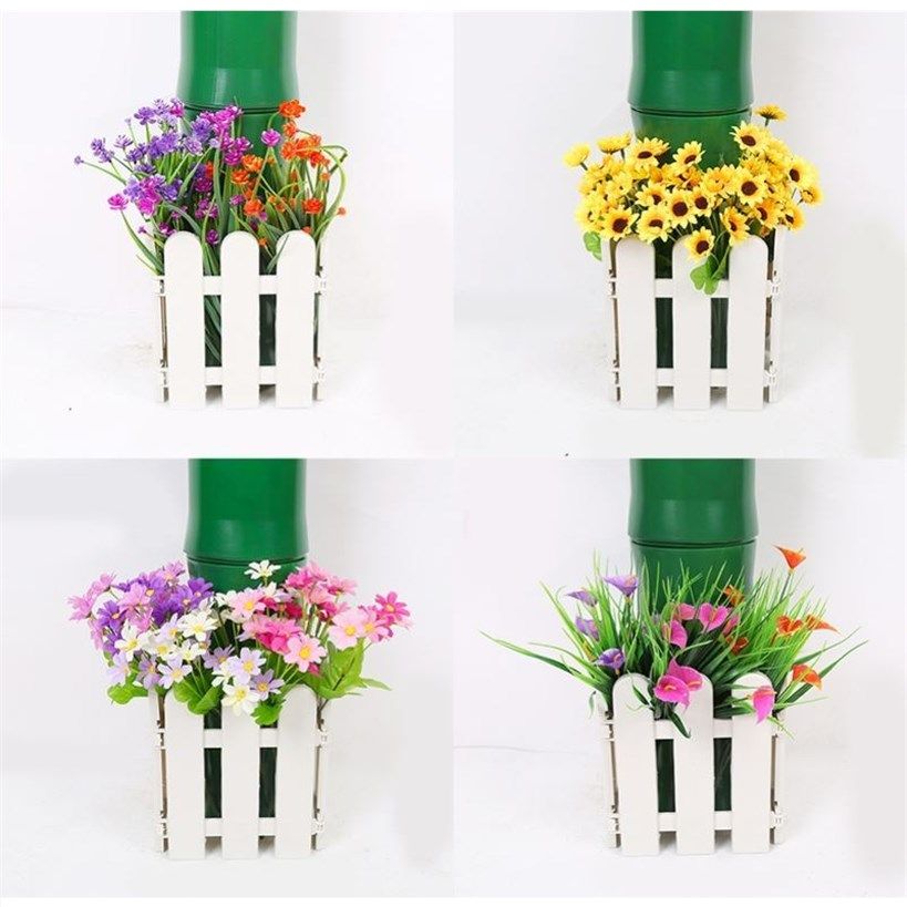 竹子皮暖气管道包裹下水管道的室内装饰假竹叶遮挡塑料假竹节树