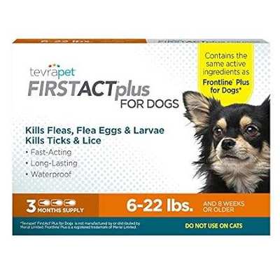 TevraPet FirstAct Plus Flea and Tick Prevention for Small