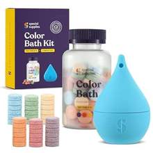 Special Supplies Color Bath Tablets for Kids， 100-Count，