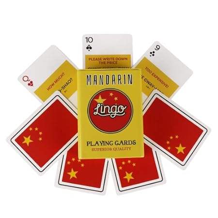 LINGO Mandarin Playing Cards in Tin Box- Learn Chinese L