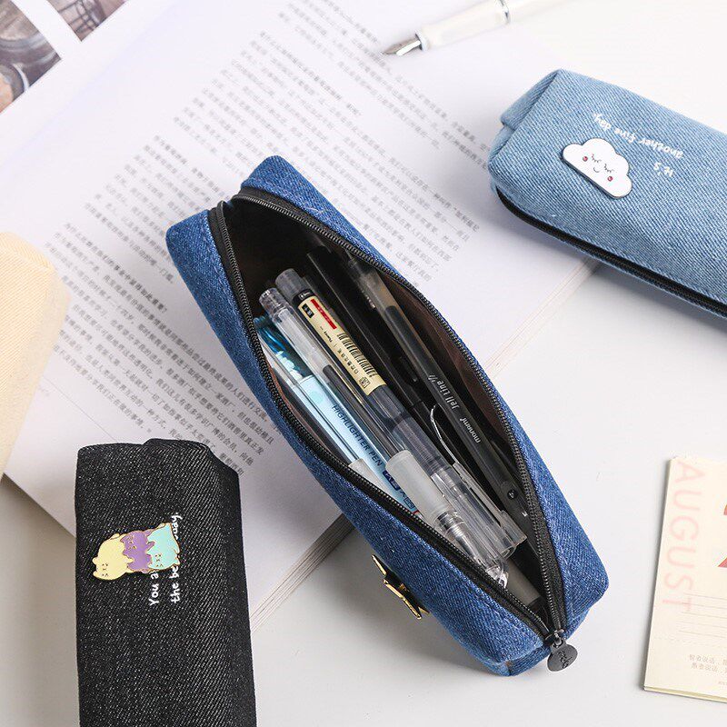 网红 文具盒2021年新款布袋卡通男童韩版男女孩创意ins铅笔盒简约