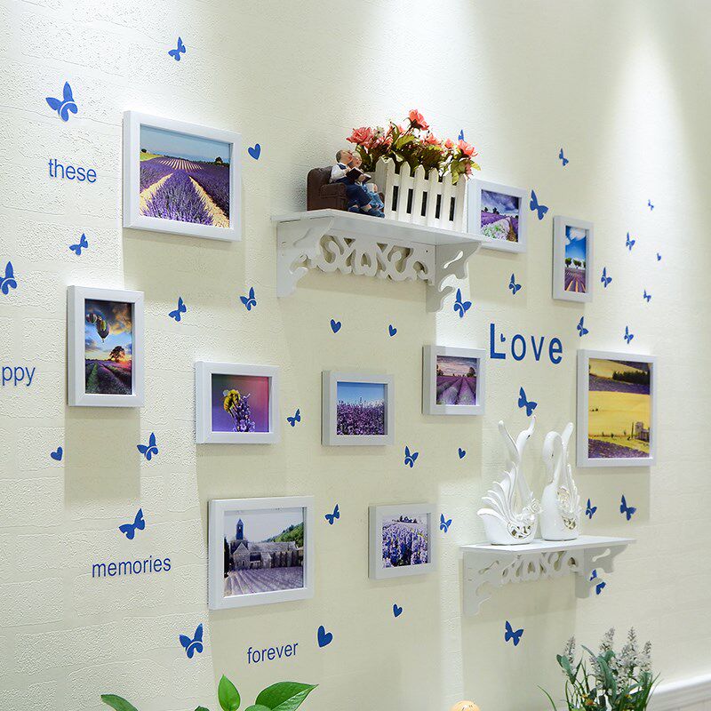 贴在墙上的相框像架挂粘自粘家庭客厅艺术画创意壁片照片装饰楼梯