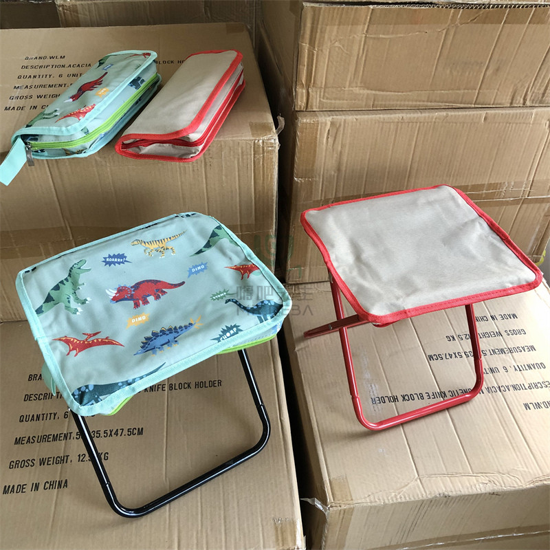 迷你小马扎便携式可折叠口袋手包凳露营火车马扎钓鱼凳折叠凳