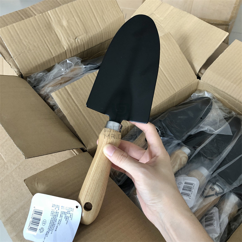 实木手柄园艺铲加厚种花小铁锹种菜松土花卉工具小铲子