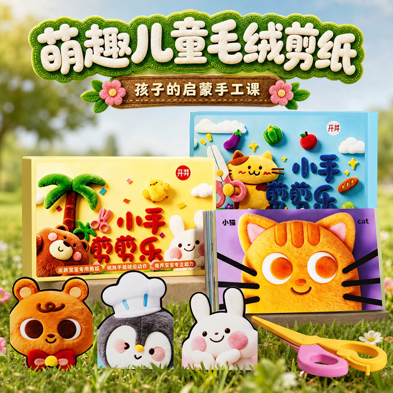 儿童蒙氏剪纸益智玩具3到6岁宝宝图片