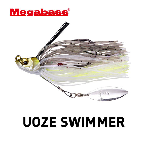 Megabass UOZE SWIMMER路亚饵复合旋转亮片钛丝胡须佬JIG防挂仿生
