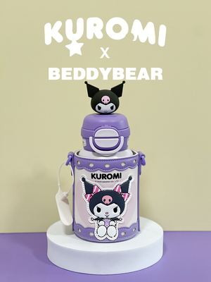 杯具熊保温杯女生高颜值大学生水壶杯子316不锈钢吸管儿童水杯