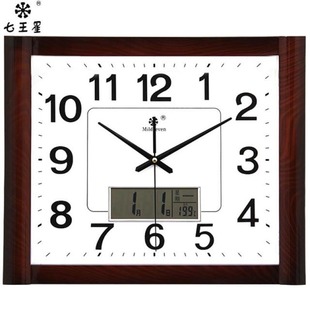 英寸日历钟表挂钟客厅大时钟挂表装饰静音家用石英钟壁挂表