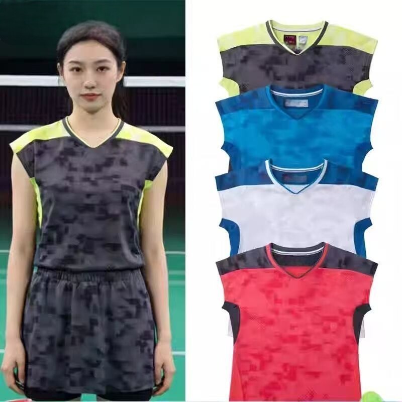 2026春夏新款羽毛球服男女款短袖速干透气运动比赛训练服印字定制