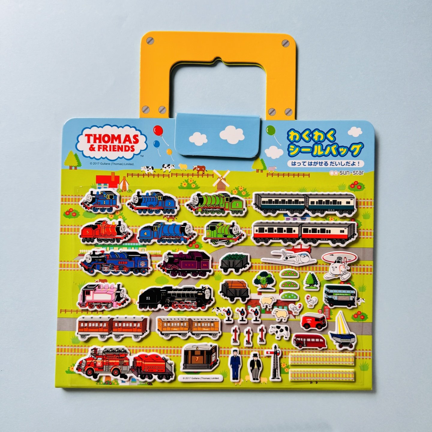 卡通汽车贴纸玩具托马斯小火车场景交通工具diy益智贴画男孩喜欢