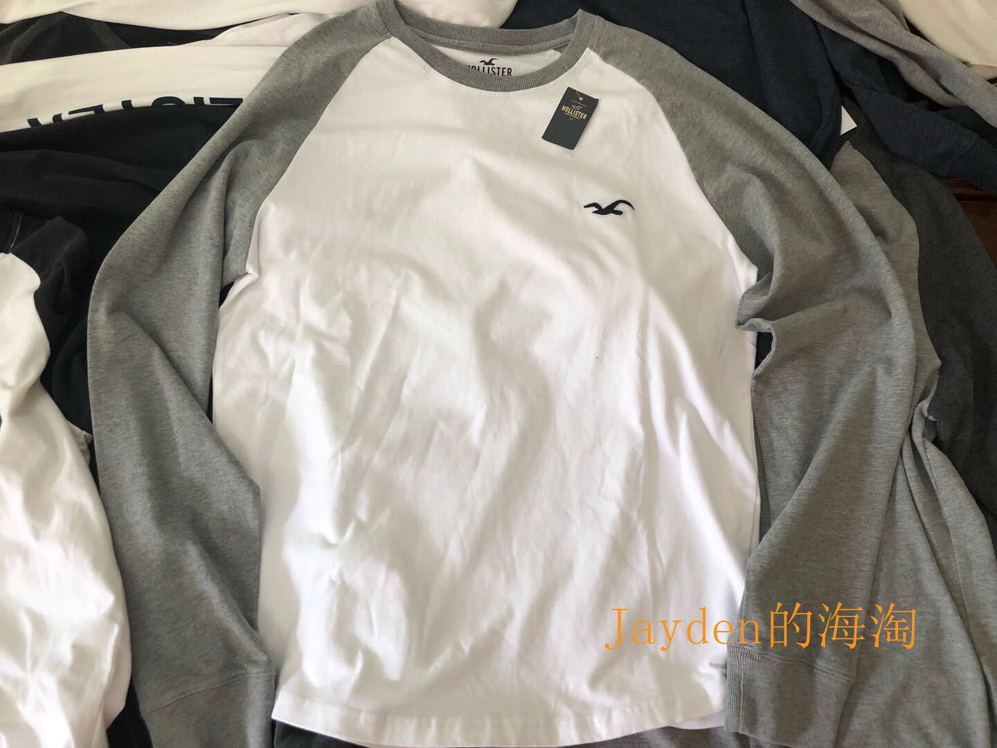 hollister men's wear Long sleeve Seagull Autumn new pattern T-shirts Color matching jacket HCO Raglan Hit color clothesin the Play mode/Anime/Periphery/cos/Board games ,  Cosplay Apparel/Props/Service ,  Cosplay Men  category - from Buy2taobao.com to provide professional Taobao agent buy service