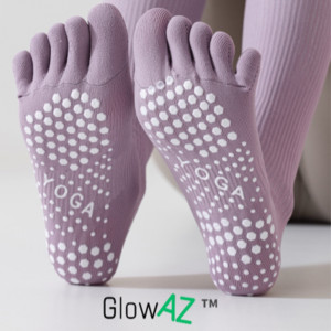GlowAZ MF系列压力运动小腿袜健身跑步跳绳压缩袜长筒瑜伽五指袜