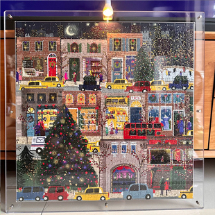 拼图亚克力透明展板收纳画框ins卡通手工diy展示挂墙摆台裱框定制