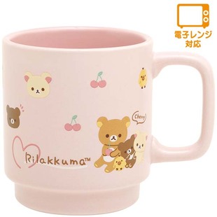 日本SanX正品 櫻桃 陶瓷杯馬克杯 Rilakkuma鬆弛熊