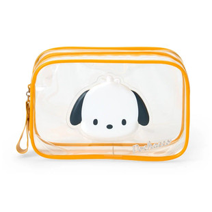 日本Sanrio正品PC狗Pochacco 透明手拿包化妝包收納包