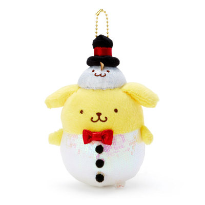 日本Sanrio正品Pompompurin布甸狗 毛絨公仔包包掛件禮物(閃片)