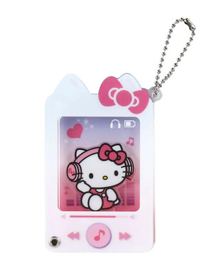 日本Sanrio正品Hello Kitty 亞加力膠匙扣包掛件(Playlist)