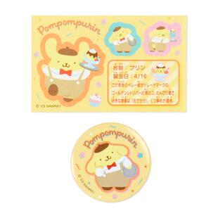 日本Sanrio正品Pompompurin布甸狗 小襟章&貼紙