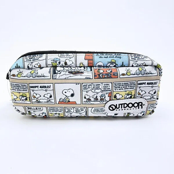 日本正品Snoopy史努比 筆袋文具收納包OUTDOOR(漫畫風)
