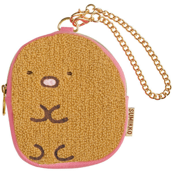 日本SanX正品Sumikko Gurashi角落生物 炸豬扒零錢包硬幣包(刺繡)