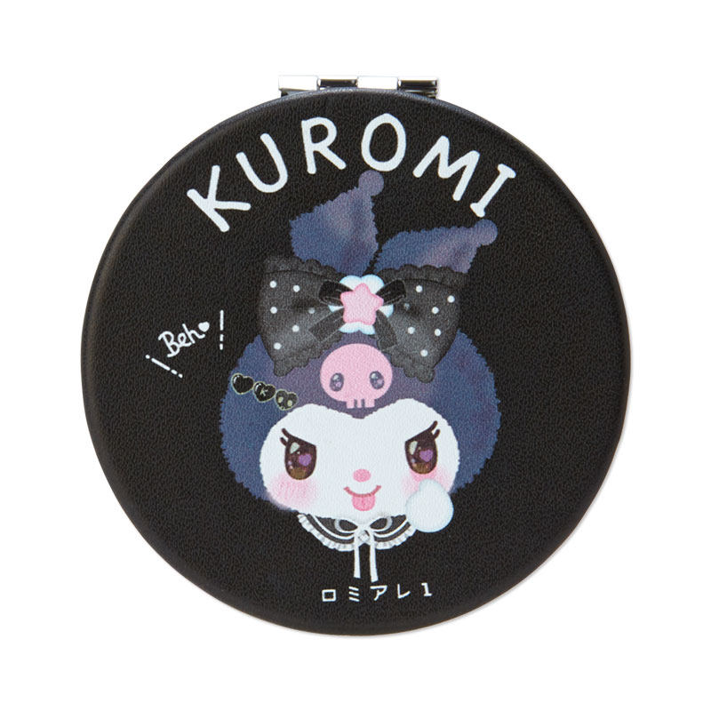 日本Sanrio正品Kuromi可羅米 隨身化妝鏡兩面鏡(Romi-are)图片