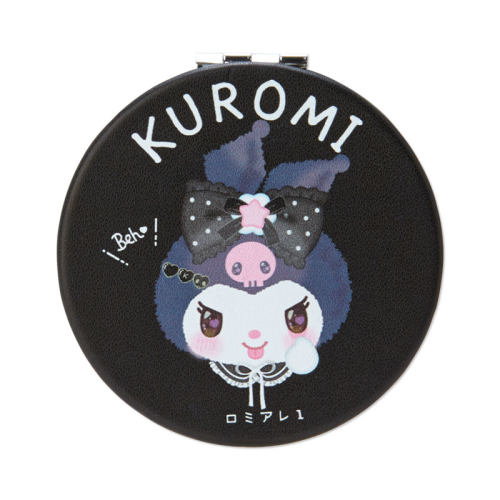 日本Sanrio正品Kuromi可羅米 隨身化妝鏡兩面鏡(Romi-are)