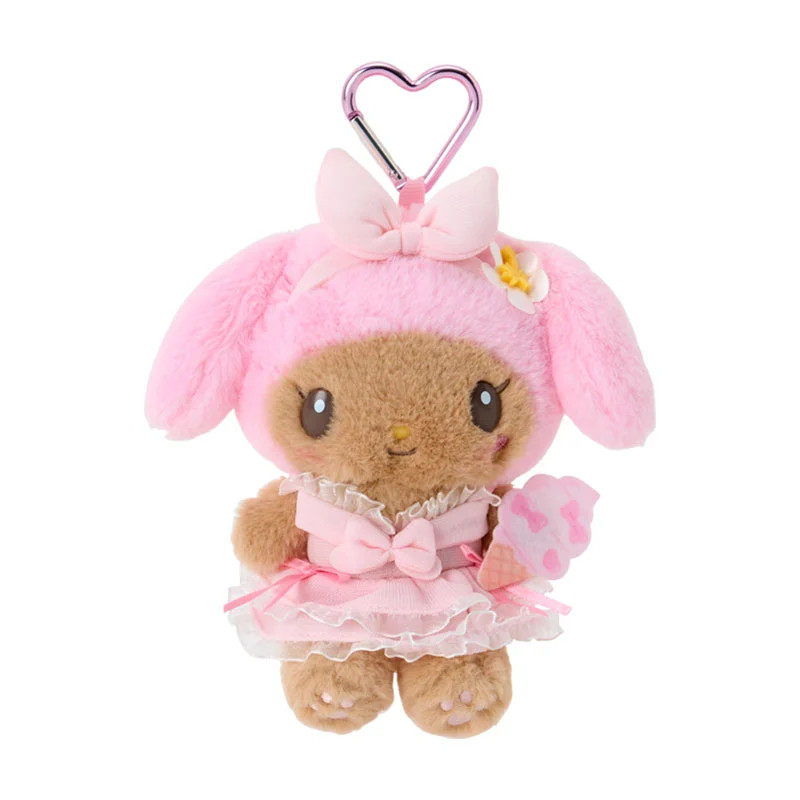 日本Sanrio正品My Melody 毛絨公仔匙扣包掛件(夏日泳池)