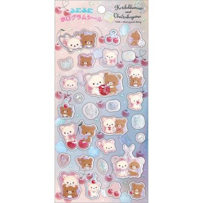 日本SanX正品Rilakkuma鬆弛熊 貼紙(櫻桃)