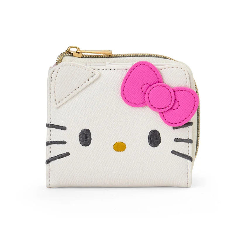 日本Sanrio正品Hello Kitty 短款錢包銀包(Face)